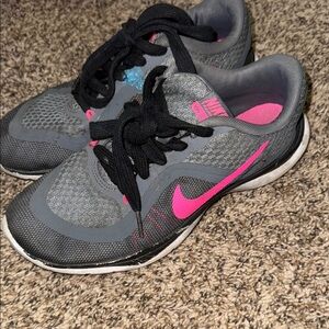 Nike Gray and Pink Running Shoes